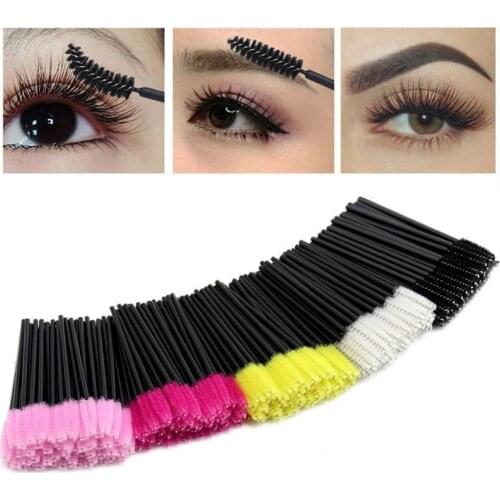50pcs Good Sale Third Generation Eyelash Brushes Makeup Brushes Disposable Mascara Wands Applicator Disposable MakeUp Lip Brush