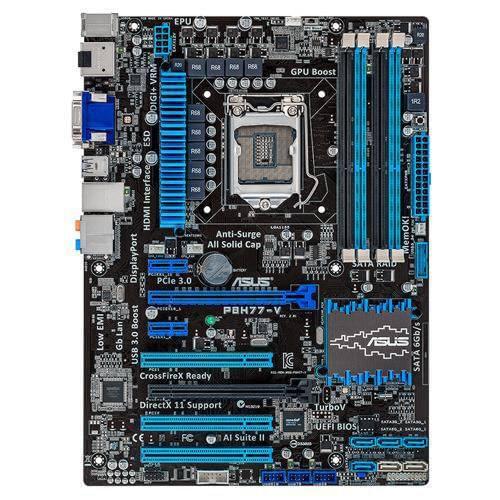 Used,for Asus P8H77-V Desktop Motherboard H77 LGA 1155 22nm i3 i5 i7 DDR3 32G SATA3 USB3.0 ATX On Sale