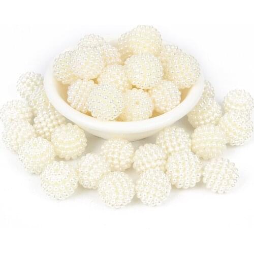 50Pcs Rice Waxberry Pearl Beads For Jewelry Marking Bracelet Charm Needlework Accessories Jewelry Finding