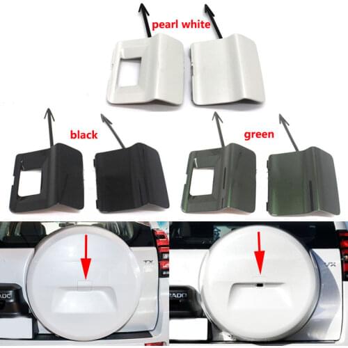 For Toyota Prado FJ150 LC150 2010-2018 Car Rear Trunk Tailgate Spare Tire Wheel Camera Hole Cover Cap Lid Shell Case