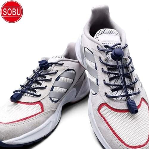 1Pair 23 Colors Sneaker ShoeLaces Elastic No Tie Shoe Laces Stretching Lock Lazy Laces Quick Rubber Shoelace Shoestrings