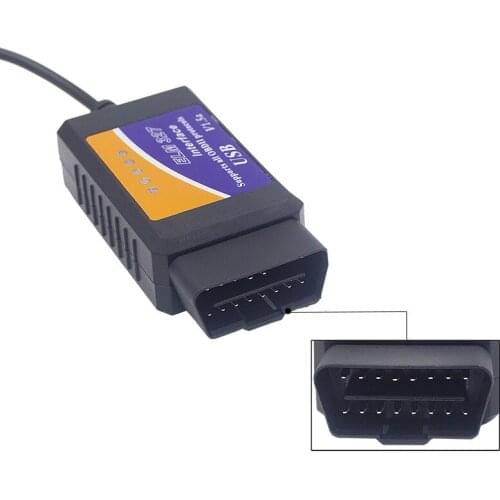 1PCS ELM327 USB V1.5a Plastic OBD-II Scan Tool Car Diagnostic Interface Scanner Code Reader Scanner