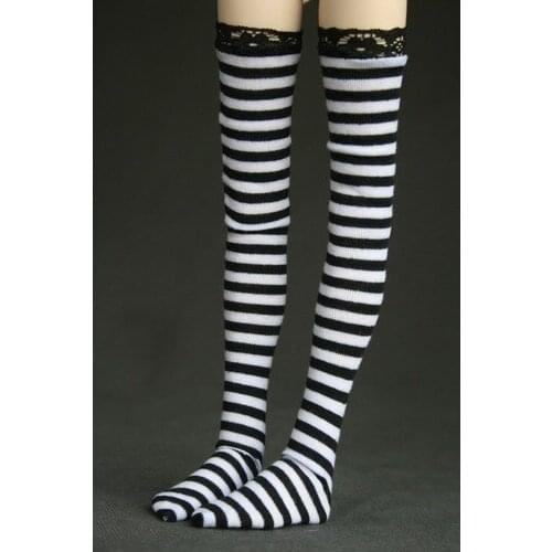 [wamami] 11# Acc Black Stripe Socks/Stockings 1/3 SD DOD BJD Dollfie