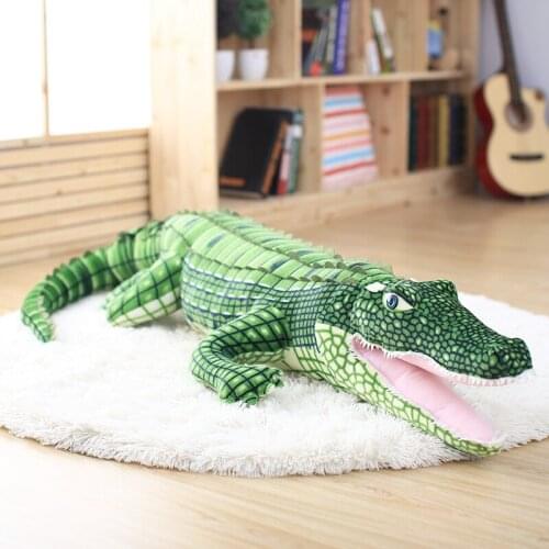 105/165cm Stuffed Animal Real Life Alligator Plush Toy Simulation Crocodile Dolls Kawaii Ceative Pillow for Children Xmas Gifts