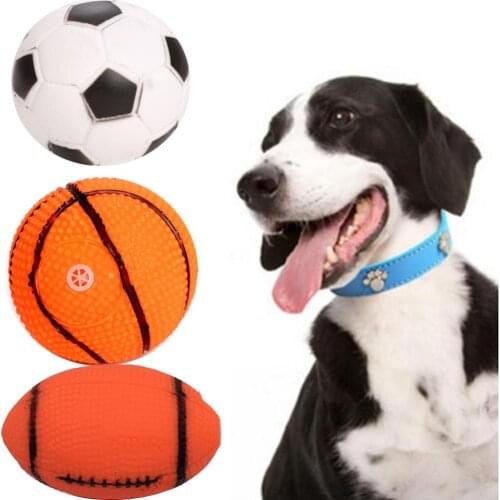 Interesting Toy Dogs On Pet nteractive Vocal Ball Dog Chewing Dog Tooth Ball Clean Football Basketball Rubgby Strong Rubber Ball