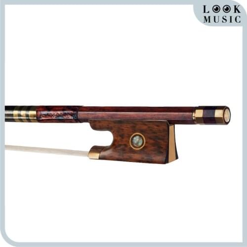 Advanced Pernambuco Performance 4/4 Violin Bow W/ Snakewood Frog Well Balanced