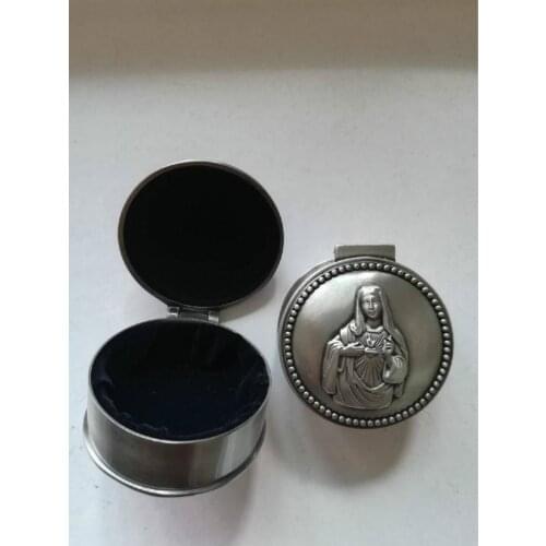 Catholic objects storage box Sacred Heart of Jesus Our Lady of the Sacred Heart