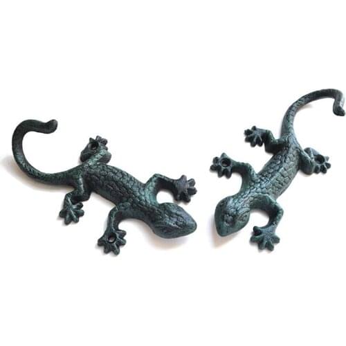 Accessories Cast Iron Lizard Rack Towel Hooks Hanger Coat Hat Garden Home Decoration Flexible Hanging Design Claw