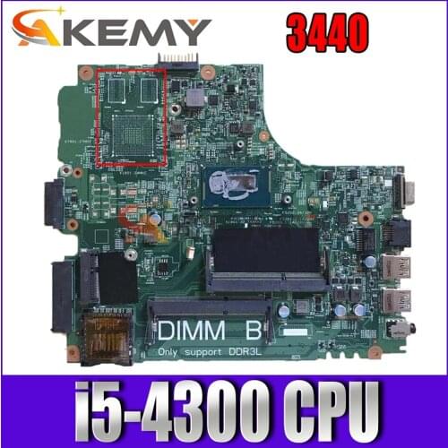 For DELL 3440 Laptop Motherboard i5-4300 CPU DDR3L CN-0D9CG6 0D9CG6 D9CG6 tested 100% work