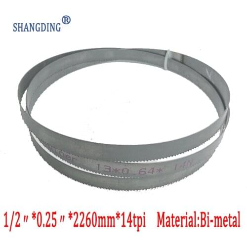 Top Quality Metalworking 89"x 1/2" x 0.25" or 2260*13*0.65*14tpi bimetal M42 metal bandsaw blades for European band saws