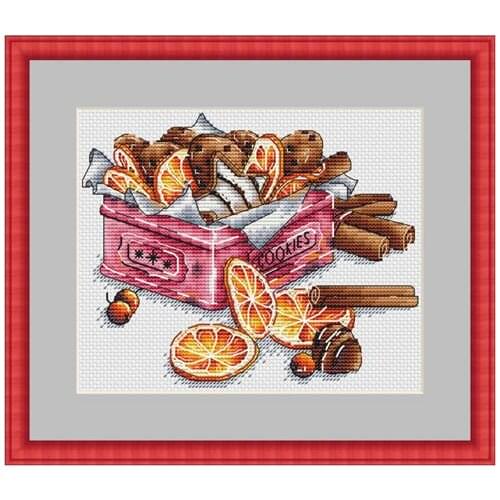 Tt Counted Cross Stitch Kit Fan blowing a fan Handmade Needlework For Embroidery 14ct Cross Stitch Lemon Cookie Tin