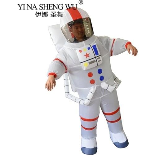 Kids Adult Inflatable Costume Astronaut Cosplay Hallowean Party Outer Space Suits Carnival Stage Game Cosmonaut Uniform Gifts