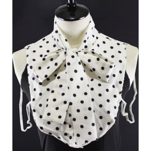 Fashion Dot Fake Collar Women Clothing Print Ladies Detachable Collar False Removable Collar Neck Tie Women Stand Nep Kraagie