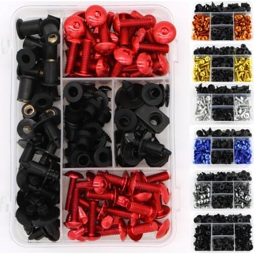 Complete Full Fairing Bolts Kit Fit For Honda CBR600RR CBR1000RR 2004-2019 CBR1100XX 1996-2007 Washer Windscreen Fairing Clips