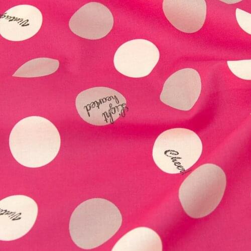 Half-Meter Kokka Quilting Cloth DIY Patchwork Needlework Material Cotton Fabric For sewing Circular pattern C