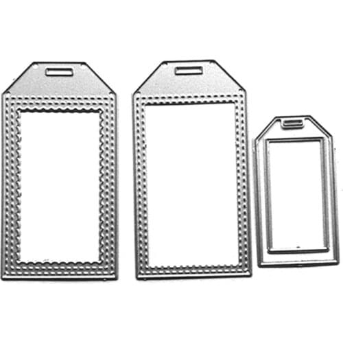 DIY Three Border Bookmarks Printing Carbon Steel Mould, Clear Stamp Embossing Mold for Paper Card and Craft Gift Making