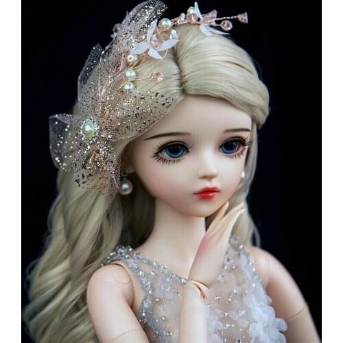 60cm 1/3 BJD Doll Gift for Girl + Facial Makeup + Changeable Eyes + Costume Set Fashion Doll Educational In-Stock Items