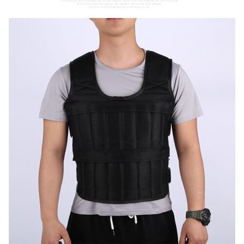 Catazer Loading Weight Vest For Boxing Weight Training Workout Fitness Gym Equipment Adjustable Waistcoat Jacket Sand Clothing