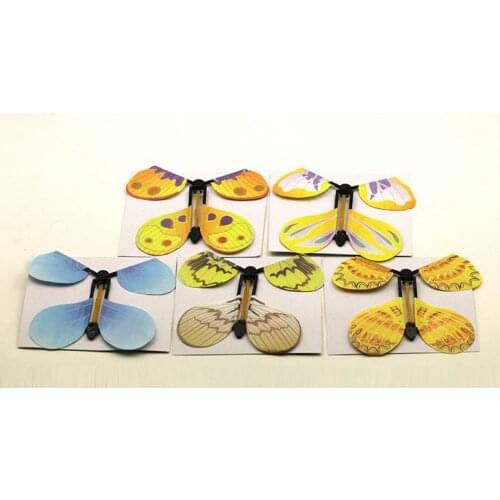 20pcs Magic Flying Butterfly Change From Empty Hands Freedom Butterfly Close Up Magic Tricks Magia Kids Toy Funny Gadgets