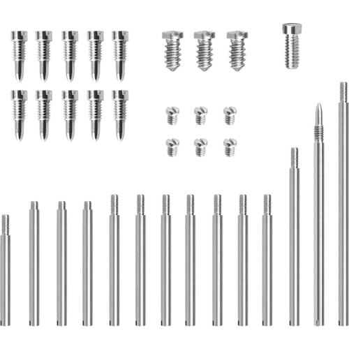34Pcs/Set Clarinet Repair Parts Screws + Clarinet Shaft Rod Kit DIY Tool Woodwind Instrument Accessories