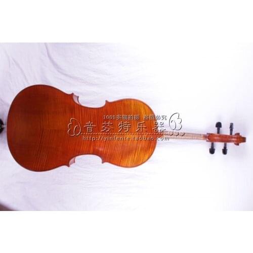 4/4 New Cello Solid wood High quality Powerful Sound Man Head stock #101