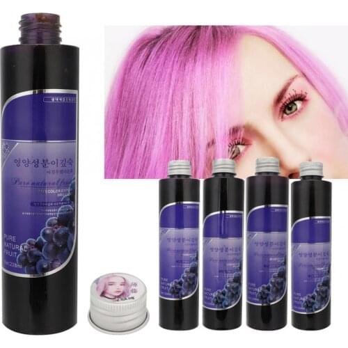 4 Colors 228ml Hair Color Cream Semi Permanent Long-Lasing Hair Dye Cream Hair Coloring Wax for Hair Salon Barber Tool Supplies