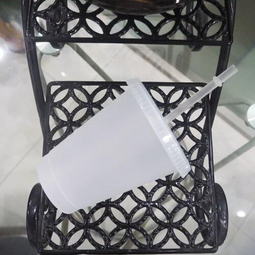 5/1Pcs 700ml Reusable Cups Plastic Tumbler With Lid Transparent Straw Cup Christmas Gift Portable Drink Ware