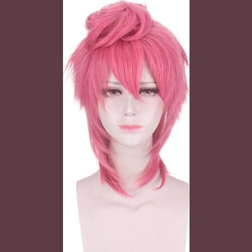 70cm JOJOs Bizarre AdventureTrish Una Spice cosplay Wig JOJO Golden Wind Head Costume Halloween Party Wigs