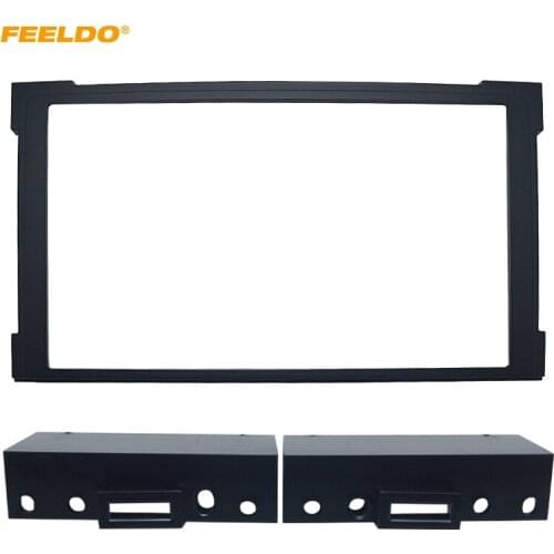 FEELDO 2Din Car Radio Audio Fascia Frame For Buick GL8 First Land 2006-2009 Stereo Dash Panel Trim Mount Installation Kit #1713
