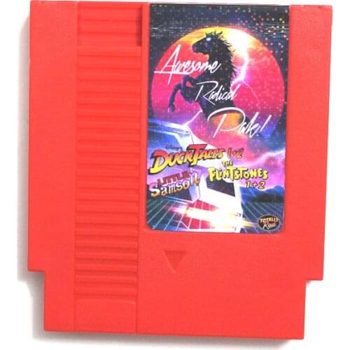 Big Sale New 5 in 1 with Duck tales 1 2 The Flint stones 1 2 Little samson 72 Pins Game Card For 8 Bit Game Player