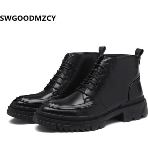 Men Boots Genuine Leather Military Boots Army Shoes Ankle Boots Men Designer Shoes Men High Quality Chaussure Homme Buty Meskie