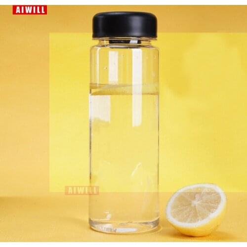 AIWILL HOT CREATIVE Sport Fruit Lemon Juice Drinking Bottle Infuser Clear Plastic Water Bottle fashion Outdoor sports