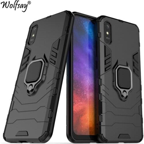 For Xiaomi Redmi 9AT Case Shockproof Armor Magnetic Suction Stand Full Edge Cover For Redmi 9AT Case Cover For Redmi 9AT 6.53"