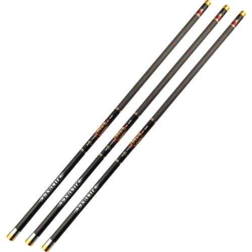 CJ 8M/9M/10M/11M/12M/13M/14M/15M High Carbon Fishing Rods 2/8 Power Telescopic Fishing Rod Hand Pole Rod for Stream+Spare Tip