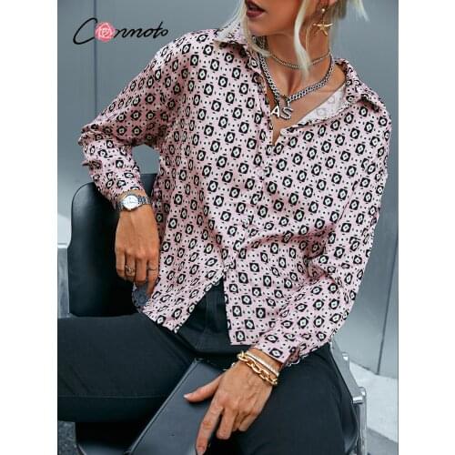 CONMOTO Womens Satin Shirts