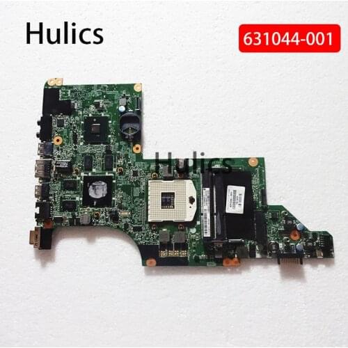 Hulics Original 631044-001 For HP pavilion DV6 DV6T DV6-3000 Laptop motherboard DA0LX6MB6I0 DA0LX6MB6F2 DA0LX6MB6H1 Mainboard