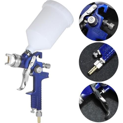 HVLP Spray Gun Painting Gun Sprayer Gravity-Feed Airbrush Paint Spray Tool 1.4mm Standard Nozzle for Car Furniture Spray Painted