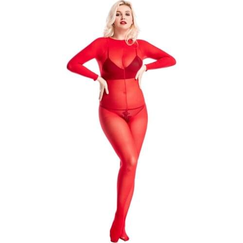 Unisex 30D Nylons Tights Bodystocking Sexy Hot Erotic Lingerie One Piece Transparent Bodycon Jumpsuit Pantyhose Stocking Bodies