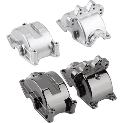 2Pcs Aluminum Front and Rear Gear Box Set for WLtoys 1/18 RC Car A959 A959B A969 A969-B A979 K929 Upgrade Parts