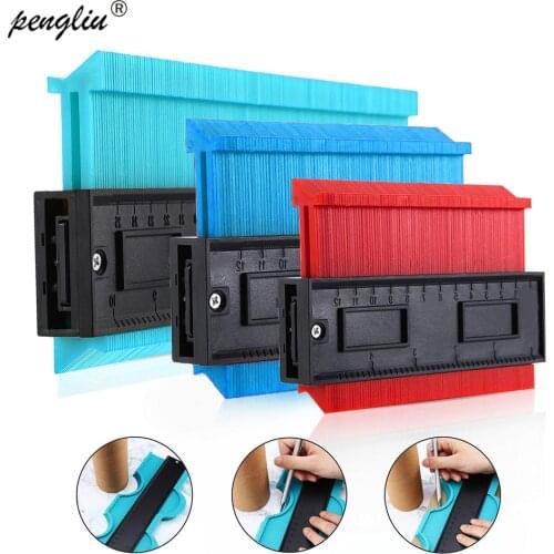 Multi-functio Contour Profile Gauge Tiling Laminate Tiles Edge Shaping Wood Measure Ruler Tiles Laminate Tiles Tool 5/6/10inch