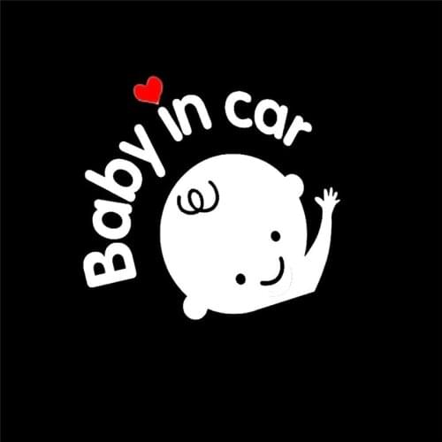 Fashion essentialtre car decal funny car stickers Adhesive Car Bumper Sticker Personality Fashion Baby Heat resistant