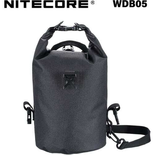 NITECORE WDB Series WDB05/WDB20 5L/20L Bag 500D TPU Waterproof Dry Bag Hight Capacity Outdoor Camping Bag BLACK