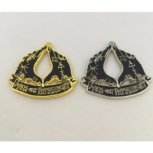 New Special Design Hands Shape Gold Silver Lapel Pins