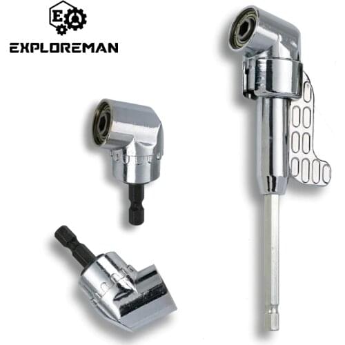 105 Degree Angle Extension Screw Driver Socket Holder Adapter Adjustable Bits Nozzles for Screwdriver Bit Right Angle Head