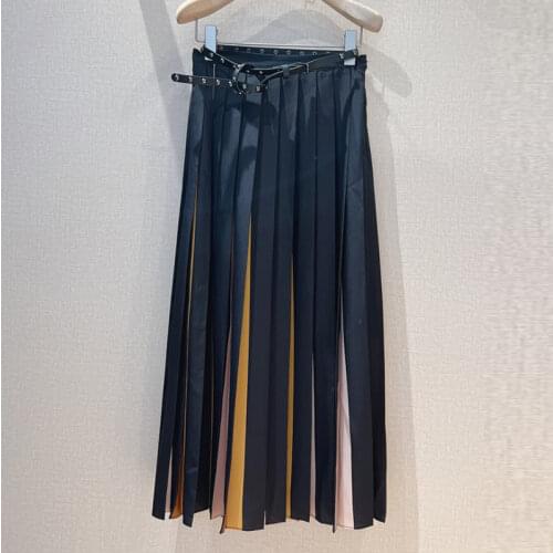 Red RoosaRosee Women's Pleated Skirts