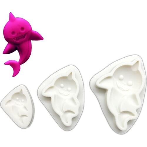Halloween Dolphin Shape Silicone Mold Sugarcraft Chocolate Cupcake Baking Mold Fondant Cake Decorating Tools