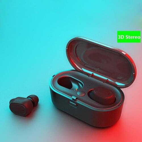 AIR2 TWS Earphone True Bluetooth V5.0 Earphone 3D Stereo Earbuds With Mic With Charging Box For Sports Daily Wear D40