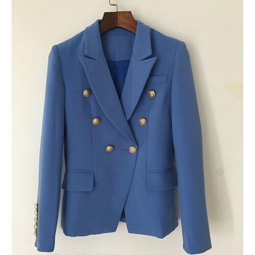 Womens autumn and winter jacket suit high-end Double-breasted temperament double-breasted ladies blazer 2020 new short suit