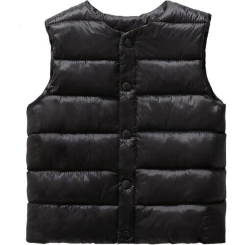 Toddler Girl Winter Clothes Boy Girl Vest Waistcoat Autumn Kids Sleeveless Jacket 2020 Baby Girl Vest Jacket Children Outerwear