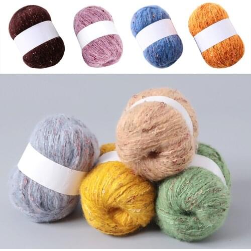 1Pc=50g Long Plush Cashmere Mohair Yarn Anti-pilling Fine Quality Hand-Knitting Thread for Cardigan Scarf Suitable for Woman